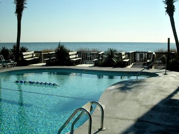 Even the pool has great views of the ocean!