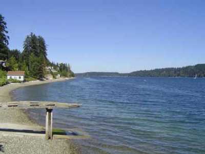 The view from Illahee Public Dock of the Puget Sound