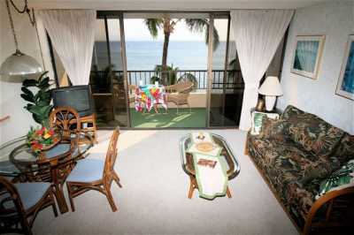 View of ocean from living room