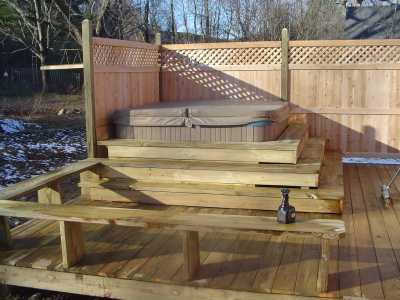 Deck and Hot Tub