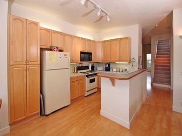 Kitchen, microwave, coffee maker