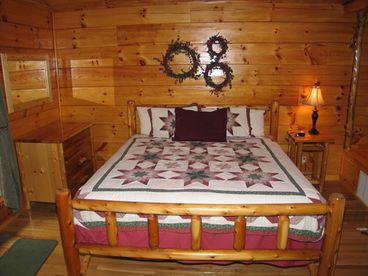 King Size Log Bed