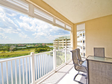Relax and enjoy the views from our sunny balcony.