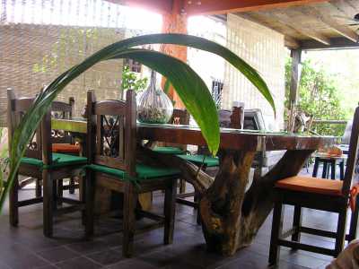 Dinning Table overlooking at the sea