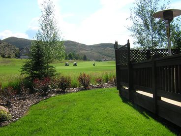 backyard view of the golf course