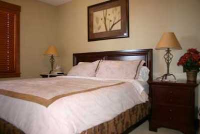 One of the five bedrooms