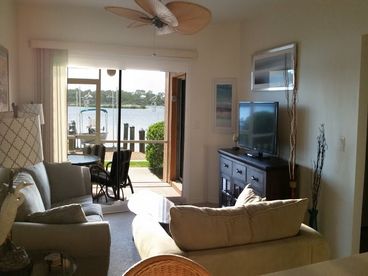 Living Room with Intercoastal Just Beyon