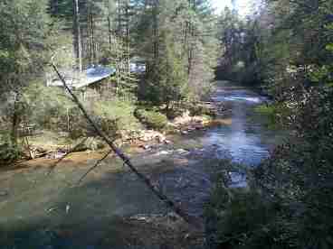 cabin river