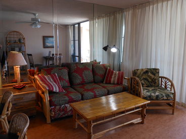 Living Room with Hawaiian Style Furniture