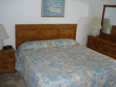 King Bed in Master Bedroom.