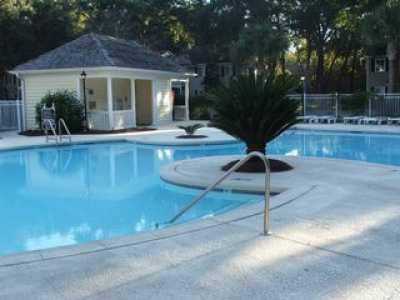 Pool located at front of complex