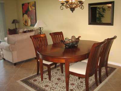 Dining room offers seating for 4 guests.  A perfect place to entertain!