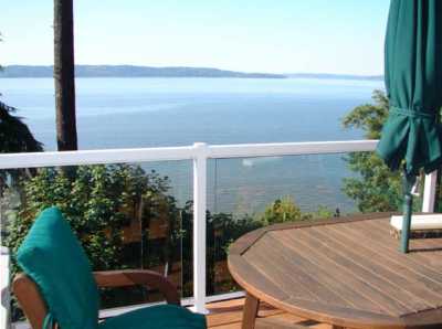 Lots of deck space expand the living areas outside.  