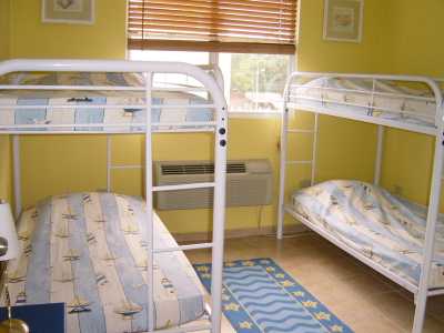 
Air Conditioned Bedroom with 2 Twin-Twin bunk beds.