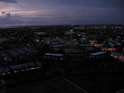 Island lights from balcony