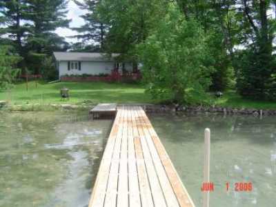 View of the cottage from the pier