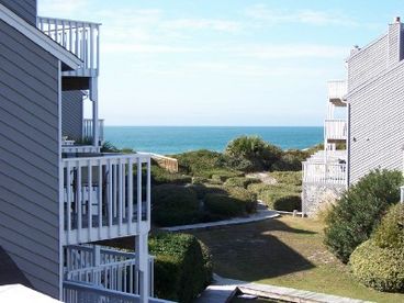 Enjoy gulf views from the master and the queen decks!  The beach is 75 steps down the boardwalk which is right off the back deck of Barrier Dunes 191 - Turtle Crawl. 

The above pictures is a sunset picture from the master deck!