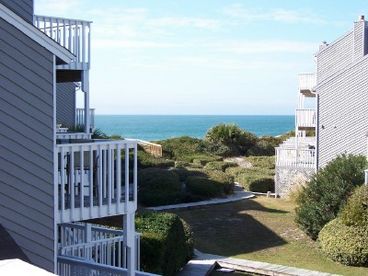 Enjoy gulf views from the master and the queen decks!  The beach is 75 steps down the boardwalk which is right off the back deck of Barrier Dunes 191 - Turtle Crawl. 

The above pictures is a sunset picture from the master deck!