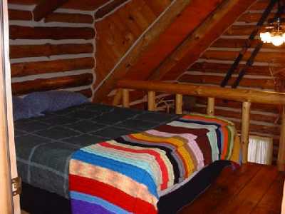 Double bed in the loft.