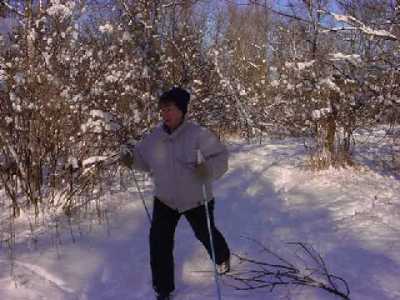 You can cross country ski on our trails or walk them the rest of the year.