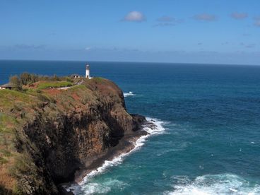 The beauty of the Kilauea Lighthouse on Kauai\'s North Shore.