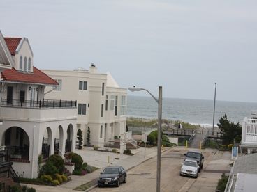 View of the ocean and boardwalk from the porch and deck