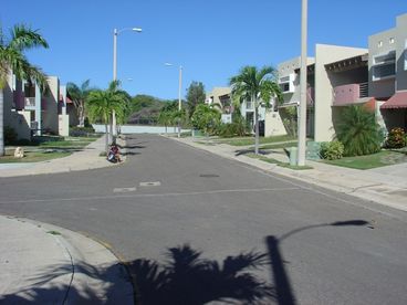 Partial view of the villa gated community. 