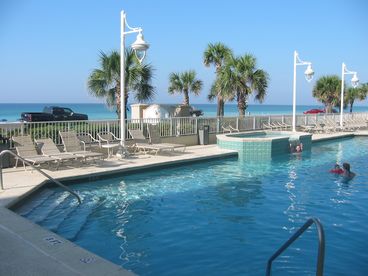 Poolside facing the Gulf