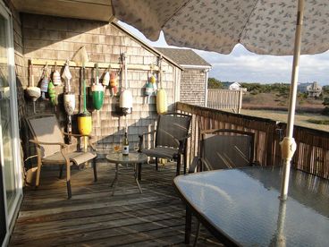 deck with view of Cape Cod Bay