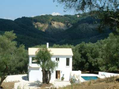 Villa Linakis in the hushed setting of olive groves