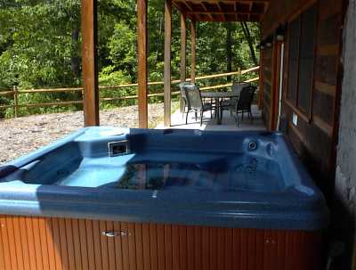 Hot Tub on Terrace Level