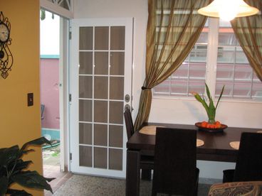 Dining Room Leading to Backyard