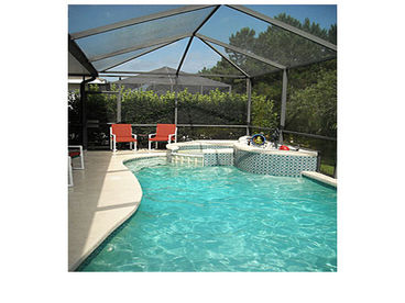 Totally private sun-all-day pool backs to woodlands brand new outdoor  furnitur
