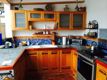 Newly renovated kitchen with all new appliances, fully equipped for a cooks needs