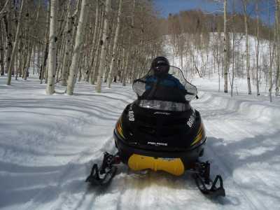 Snowmobile right from the driveway.  Don\'t worry, the roads are paved and plowed, so access is rarely a problem.