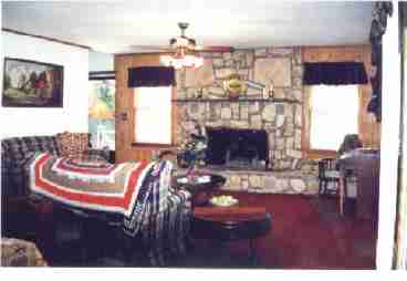 Stone Fireplace