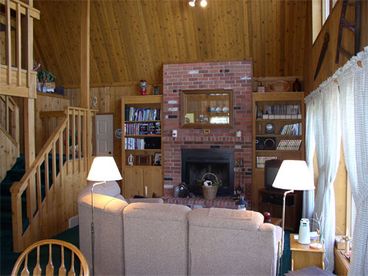 Living room fireplace