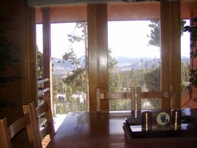 View of Continental Divide from Dining Room and Kitchen