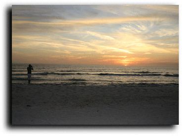 Enjoy the sunset every evening during your vacation at Beachy Keen.  Stay around for a bonfire if you wish.  
