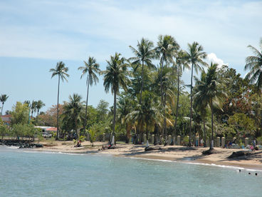 Dorado is known for its beautiful beaches, calm waters, with no high tides as in Condado and Isla Verde.  From here you can walk to some typical food kiosks around the area. 