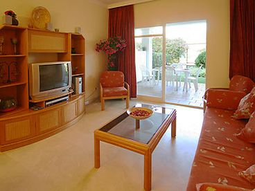 Living room, terrace & garden