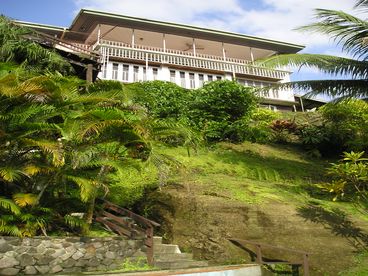 House from the pool