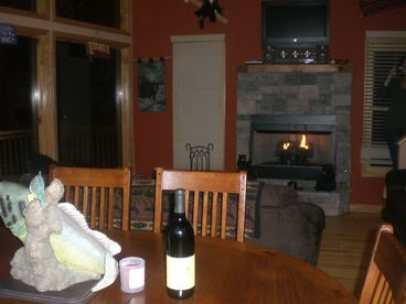 This cabin has it all!   Full of mountain views in and out-  nicely decorated for all to enjoy!