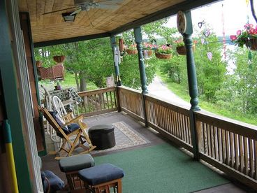 PORCH OVERLOOKING LAKE
