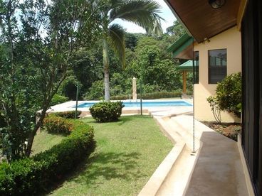 View of pool from master wing