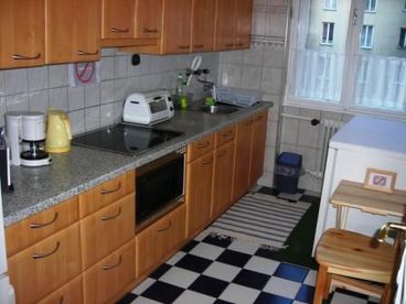 Picture of Kitchen / Refrigerator, Coffee Percolator, Microwave, Toaster,  Electric Oven, Water Cooker, Egg Cooker