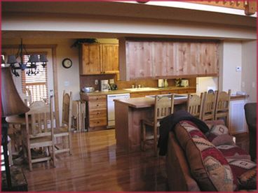 Dining and kitchen area