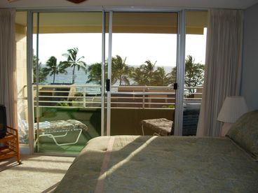 Ocean view from Living room, bedroom and 2 private Lanai\'s. 