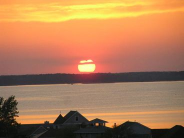 A beautiful sunset caught right off the balcony last May.