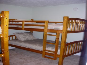 Bedroom three with 2 sets of bunk beds